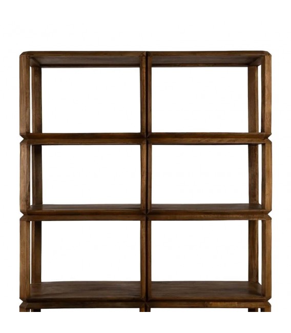 Estantería XL de madera maciza de mango con acabado anogalado. 1