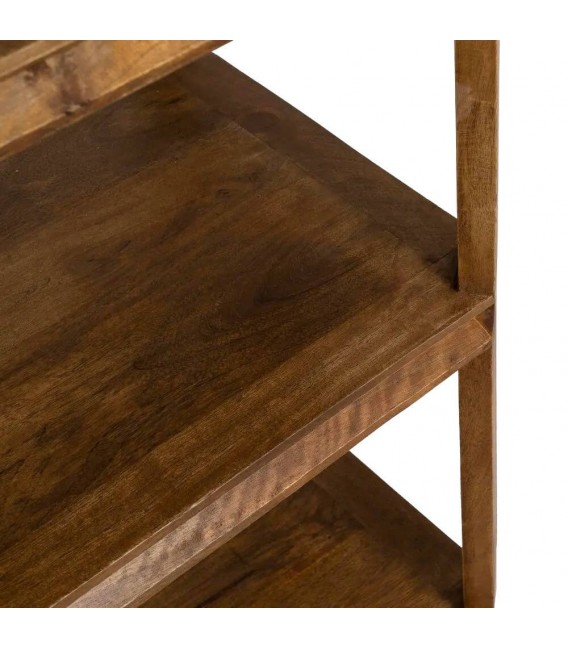 Estantería XL de madera maciza de mango con acabado anogalado. 2