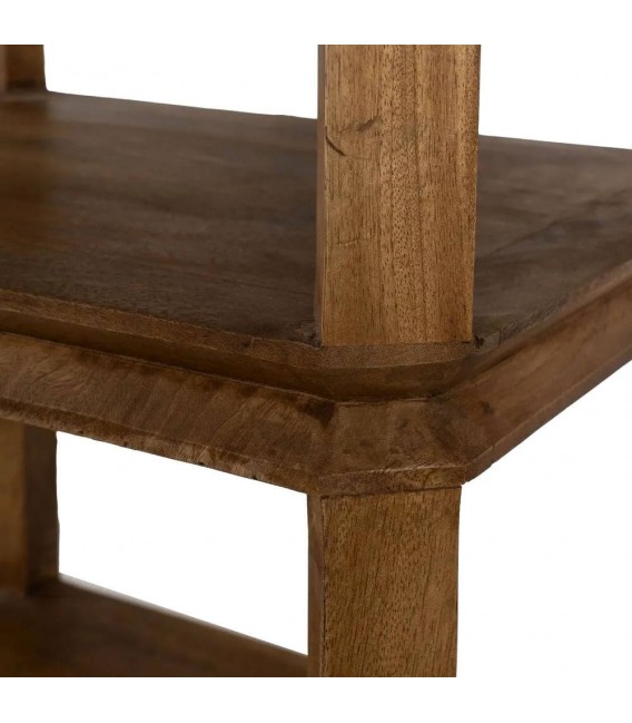 Estantería XL de madera maciza de mango con acabado anogalado. 3