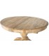 MESA DE COMEDOR REDONDA EXTENSIBLE 120 Ø X 76 ROECA MADERA NATURAL