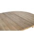 Mesa redonda extensible de comedor en madera maciza de mango natural. 3