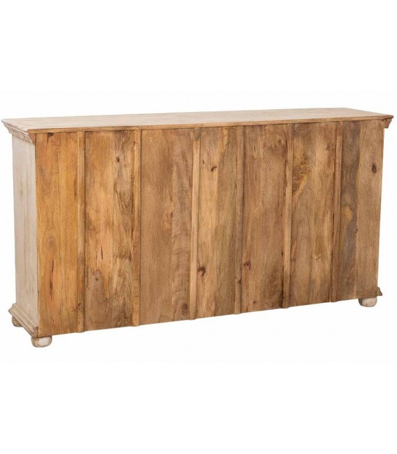 Aparador tallado artesanalmente en madera maciza con acabado patinado. 3