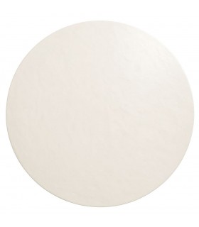 Mesa redonda 140 cm estilo nórdico en microcemento y madera de mango.