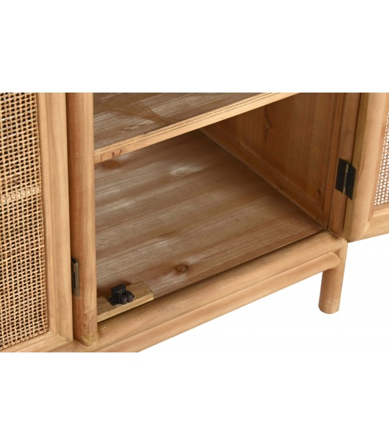 APARADOR PEQUEÑO 120 X 40 X 65 SOLLER BAMBU Y RATAN NATURAL