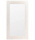 Espejo XL blanco de madera, diseño contemporáneo en formato vertical.