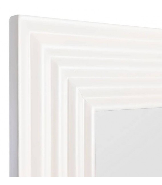 Espejo XL blanco de madera, diseño contemporáneo en formato vertical. 2
