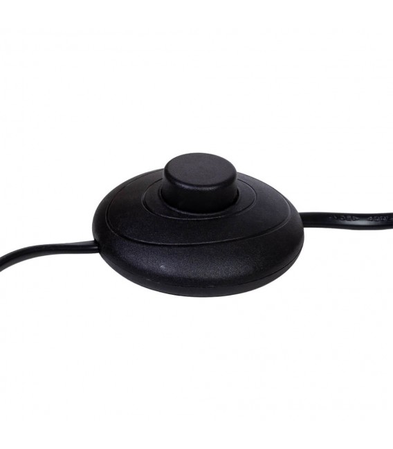 Lámpara de pie negra y dorada con 3 focos orientables metálicos. 3