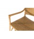 Sillón comedor ratán natural trenzado a mano con estructura de bambú. 5