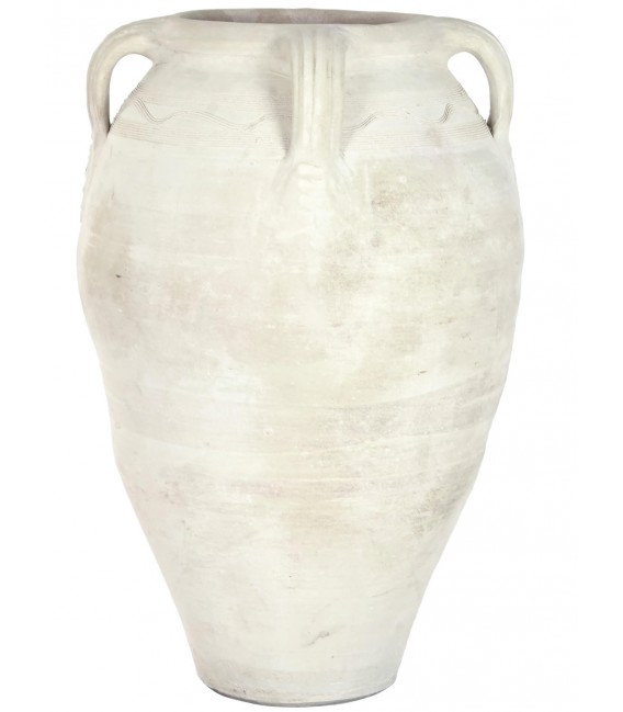 Ánfora XL artesanal de terracota natural sin esmaltar ibicenca.