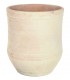 Ánfora XL terracota artesanal blanca estilo ibicenco natural.
