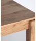 Mesa de comedor cuadrada madera natural estilo nórdico moderno. 2