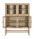 Vitrina baja madera natural 8 puertas cristal estilo boho 2