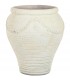 Ánfora decorativa de terracota estilo ibicenco acabado crudo.