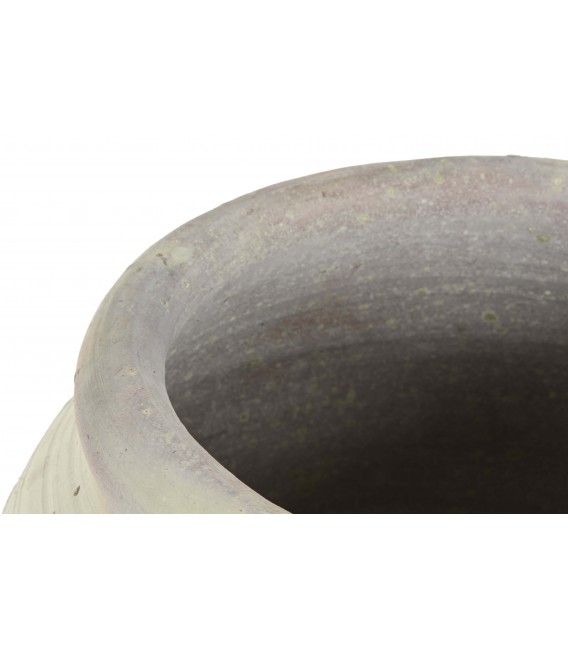 Ánfora decorativa de terracota estilo ibicenco acabado crudo. 1