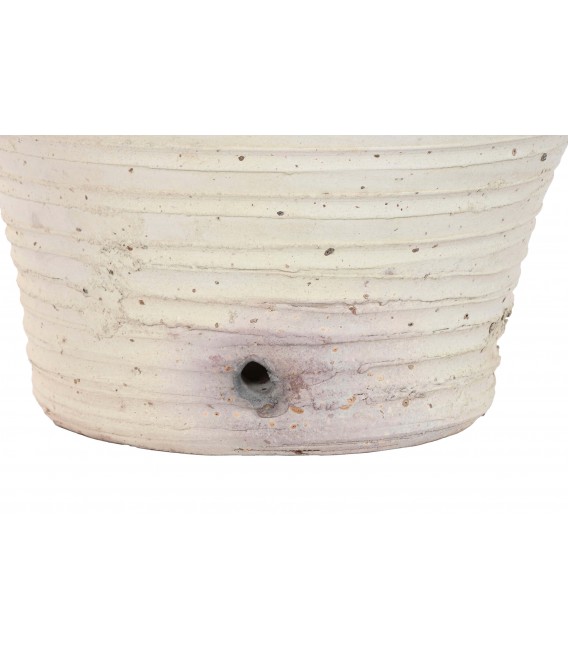 Ánfora decorativa de terracota estilo ibicenco acabado crudo. 4
