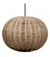 Lámpara de techo en ratán trenzado, diseño natural y acogedor.1
