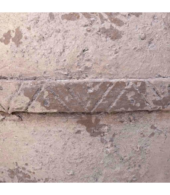 Jarrón decorativo clásico en magnesia con acabado cerámico envejecido. 4