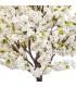 Árbol almendro decorativo XL exterior con hojas blancas y verdes. 3