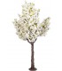 Árbol almendro decorativo XL exterior con hojas blancas y verdes. 1