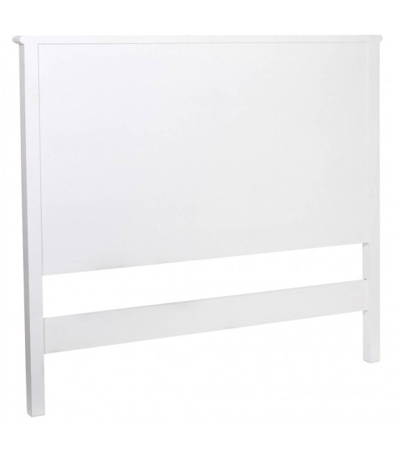 Cabecero blanco rozado para cama de matrimonio estilo romántico. 2