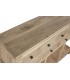 Consola colonial de madera natural con tiradores metálicos negros. 4