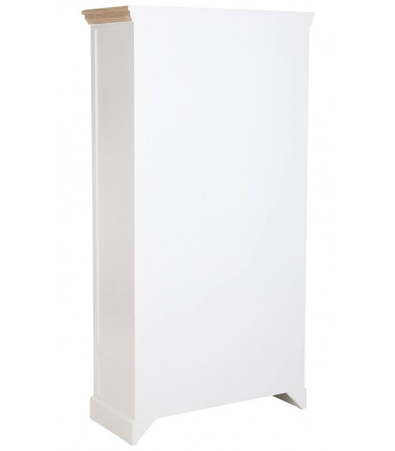 Vitrina rústica blanca y natural para un comedor con encanto. 3