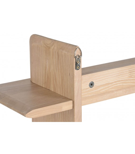 Estantería de pared en madera natural de estilo nórdico minimalista.5