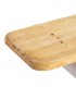 Consola ibicenca en blanco yeso con tapa en madera natural. 1