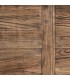 Mesa de comedor boho XXL en madera natural patinada marrón. 6