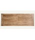 Mesa de comedor boho XXL en madera natural patinada marrón. 2