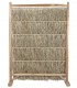 Biombo boho de madera y fibras naturales, ligero y decorativo. 1