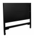 Cabecero oriental de madera negra y ratán para cama de matrimonio. 2