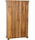 Estantería étnica de madera natural tallada a mano con baldas. 2