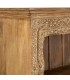 Estantería étnica de madera natural tallada a mano con baldas. 3