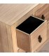 Mueble TV oriental con cajones y puertas en madera y metal bronce. 4