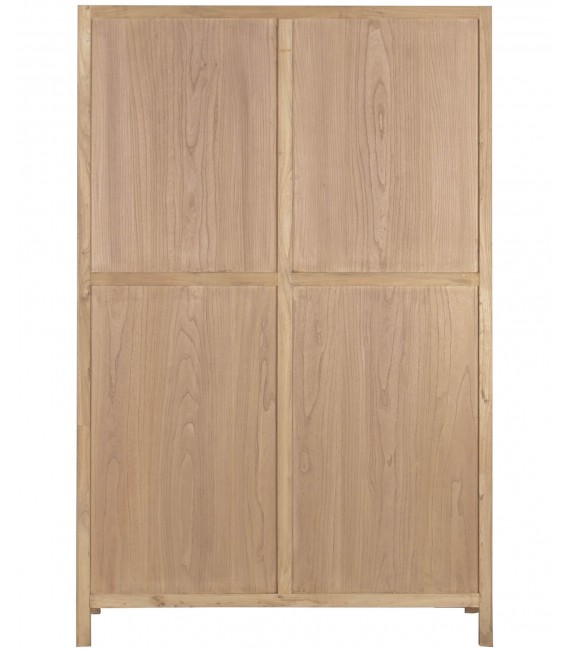 Estantería boho madera reciclada natural con cajones, muy decorativa. 2