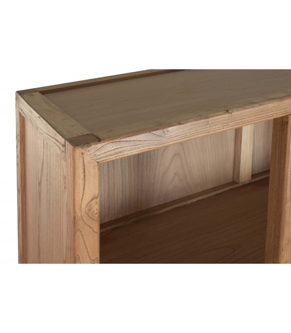 Estantería boho madera reciclada natural con cajones, muy decorativa. 3
