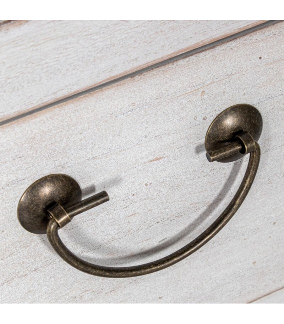 Taquillón estilo oriental madera blanqueada. 5