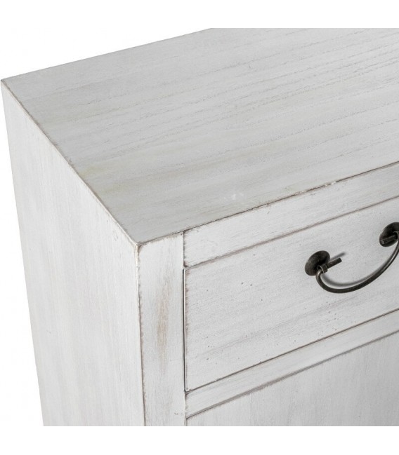 Taquillón estilo oriental madera blanqueada. 3