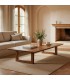 Mesa de centro rectangular XL en madera maciza. Mdmhogar